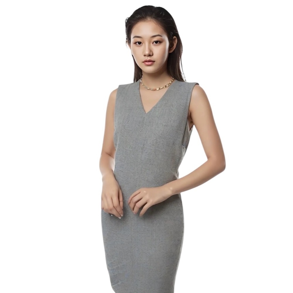 NWOT LIZ CLAIBORNE Grey Sheath Dress